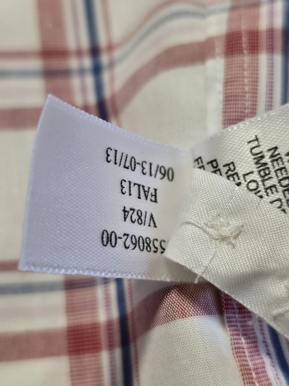 Banana Republic Shirt Mens XL White Red Plaid Long Sleeve Non-Iron Classic Fit